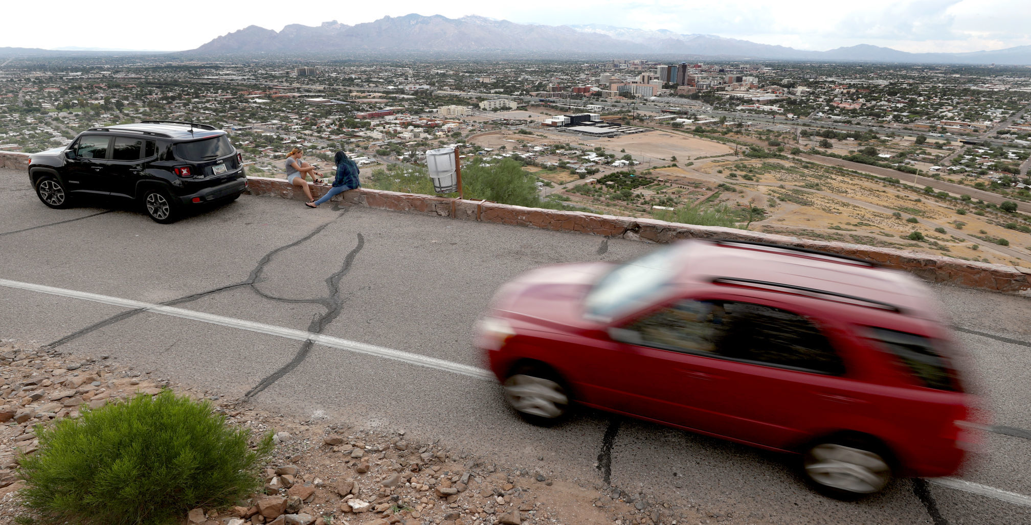 Traffic on Sentinel Peak